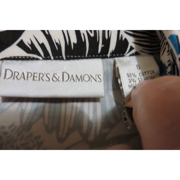 DRAPER'S AND DAMOND'S LADIES BLUE SUNFLOWER JACKET SIZE S - Picture 2 of 3